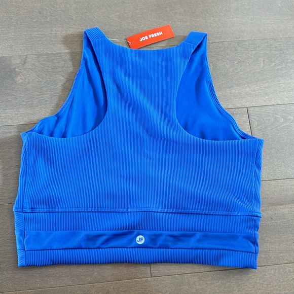 NEW! JOE FRESH • BLUE ACTIVE CROP TANK - Picture 3 of 3